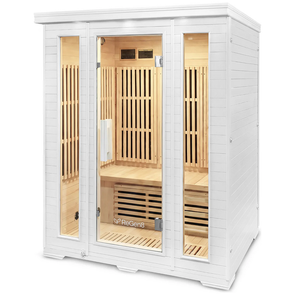 ReGen8 Trio 2520W 3 Person Infrared Sauna White RGSN-TRIOW