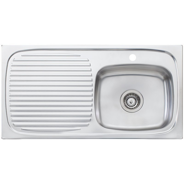 Oliveri Ultraform Single Bowl Left Hand Drainer Topmount Sink UF02