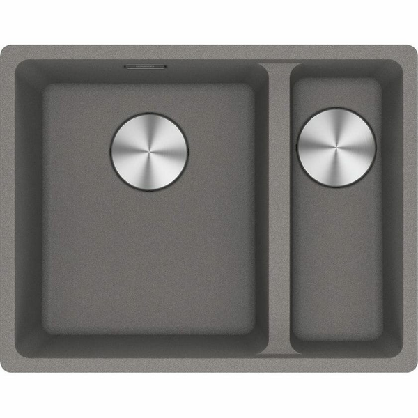 Franke Maris 340/150mm 1 and 1/2 Bowl Right Topmount Sink with Extension Drainer Stone Grey MRG660-SBRSGFPC