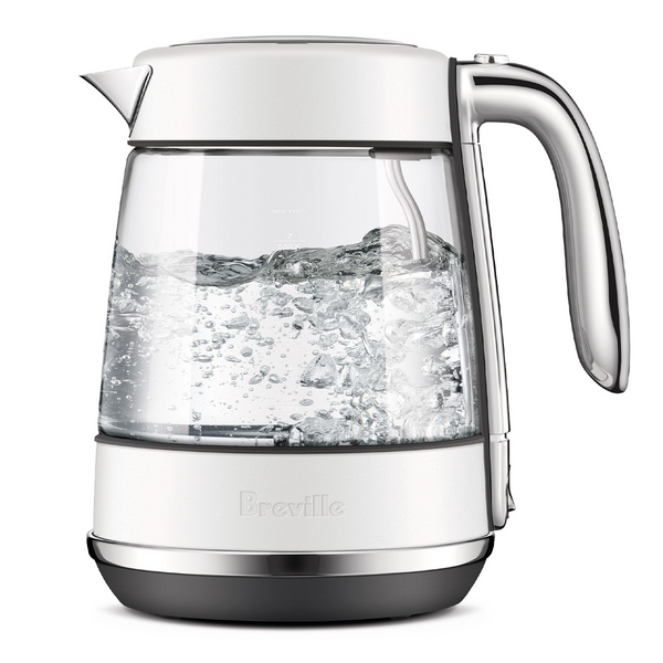 Breville the Crystal Luxe 1.7L Glass Kettle Sea Salt BKE765SST
