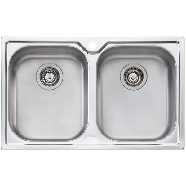 Oliveri Diaz Double Bowl Topmount Sink DZ163