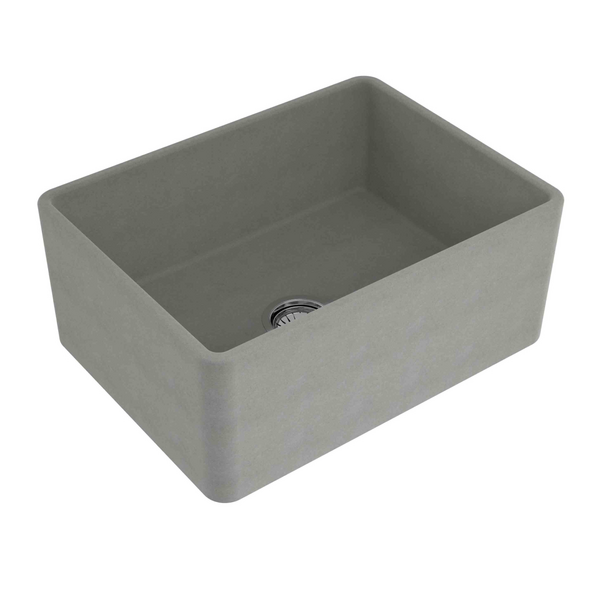 Turner Hastings Novi 60 x 46 Fine Fireclay Single Bowl Butler Sink Concrete NO604FS-CL