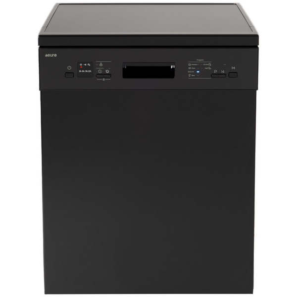 Euro Appliances Euro 60cm Freestanding Dishwasher Black OE60D14B1