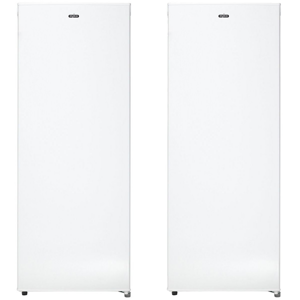 Mykin 230L Upright Fridge & 162L Upright Freezer White Pigeon Pair Package (200mm Ventilation Gap Required) MUL237WMUF172W