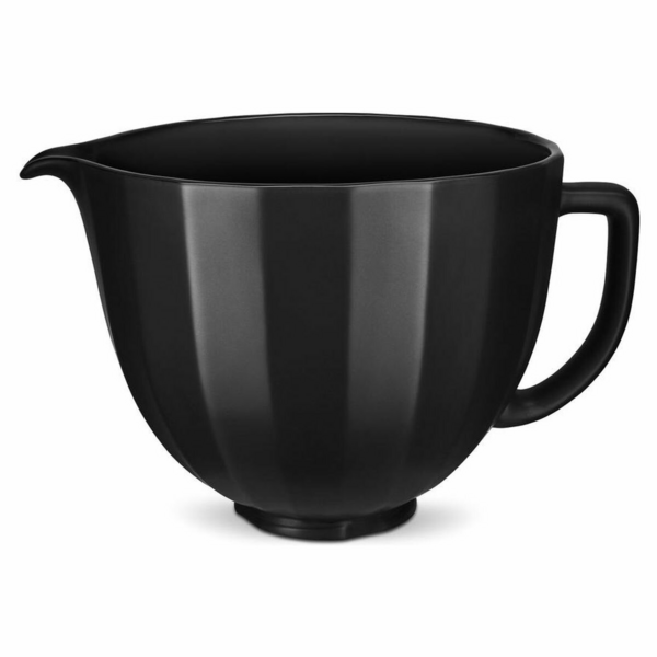 KitchenAid 4.7L Shell Ceramic Mixing Bowl Black 5KSM2CB5PBS