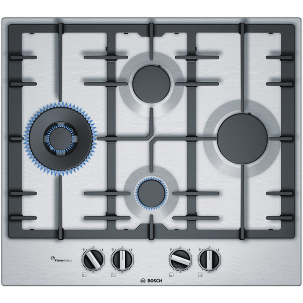 Bosch 60cm Series 6 Stainless Steel Gas Cooktop PCI6A5B90A