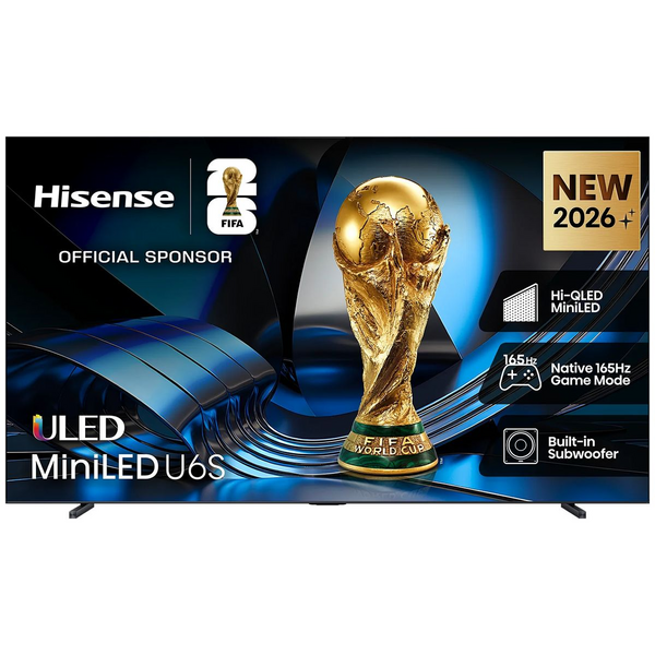 Hisense 100" ULED MiniLED U6S 4K 165Hz Smart AI TV [2026] 100U6SAU