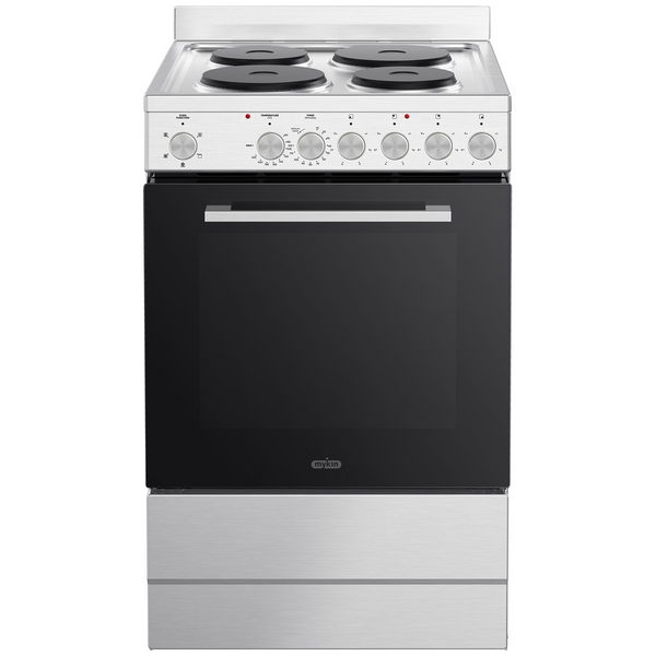 Mykin 54cm Freestanding Oven with Electric Cooktop Stainless Steel M54OSES