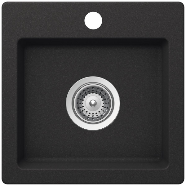 Abey Schock Virtus Single Bowl Bar Sink - Onyx VN-100XSB