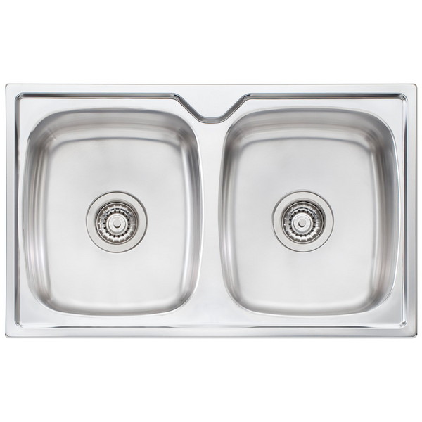 Oliveri Endeavour Double Bowl Topmount Sink EE64
