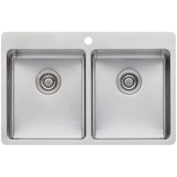 Oliveri Sonetto Double Bowl Topmount Sink SN1064