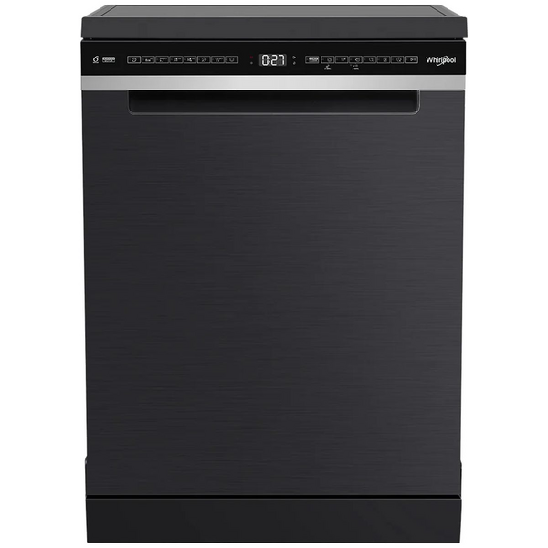 Whirlpool 60cm Freestanding Dishwasher Black WDFS3I4PBSAU