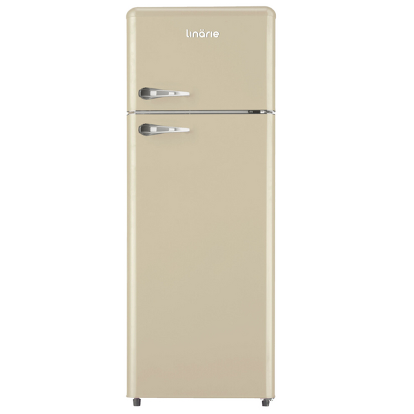 Linarie Valloire 209L Cream Retro Top Mount Fridge - Manual Defrost LK200DDCREAM