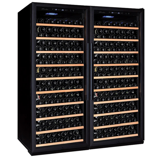 Grand Cru 586 Bottle Dual Zone Wine Fridges Black GCWF586DZBLK
