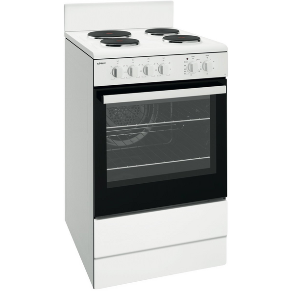 Chef 54cm Electric Freestanding Oven-White CFE536WB