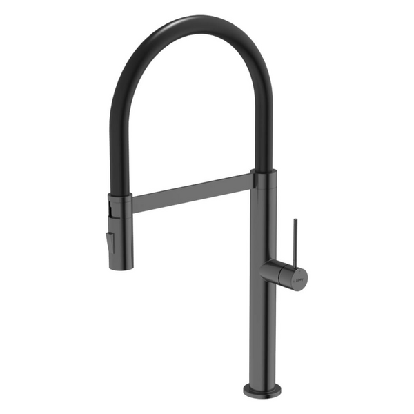 Abey 304 Chef Pull Out Kitchen Mixer Tap with Dual Spray Black Pearl KTA019-BP