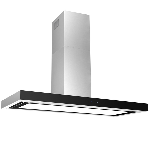 Glem Gas Quiet Air 120cm Stainless Steel off-board motor Rangehood GQA120TBLED