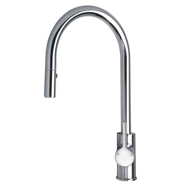 Artusi Gooseneck Mixer Pull Out Tap Chrome ASM301X
