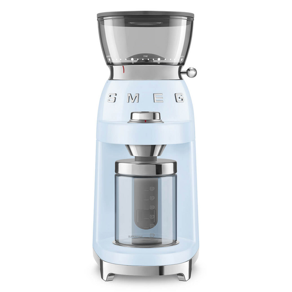 Smeg 50's Retro Style Coffee Grinder Pastel Blue CGF03PBAU
