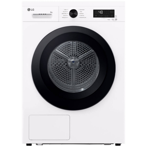 LG 8kg Series 1 Heat Pump Dryer White DVH1-08WP