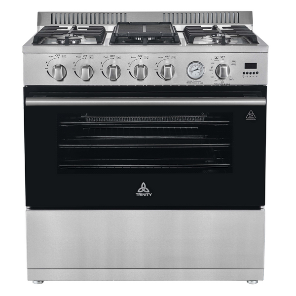 Trinity 90 cm Freestanding Natural Gas Oven/Gas Cooktop with Gas