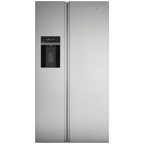Westinghouse 596L Side By Side Fridge with Plumber Water Dispenser and Ice Maker Silver WSE6670SA