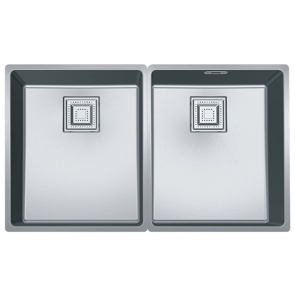Franke Centinox Double Bowl Undermount Sink CMX120-34/34 | Home Clearance