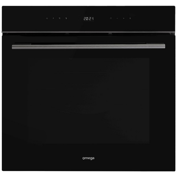 Omega 60cm 16 Function Built-in Electric Single Pyrolytic Oven with AirFry Midnight OBOP6016AM