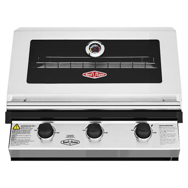 BeefEater 1200 Series 3 Burner LPG BBQ Stainless Steel BBG1230SB