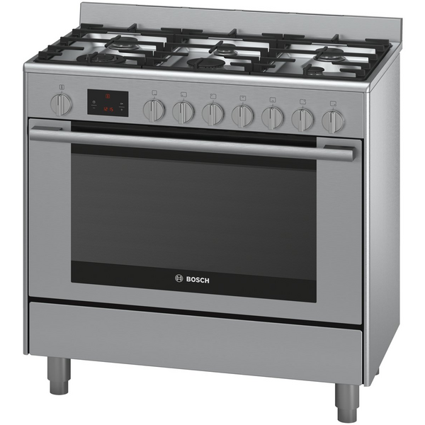 Bosch 90cm Series 6 Dual Fuel Freestanding Oven Stainless Steel HSB738357A