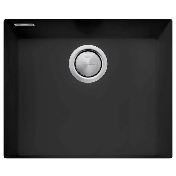 Oliveri Santorini Large Single Bowl Undermount Sink Matte Black ST-MB1550U-OF