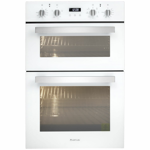 Artusi 60cm Electric Built-In Double Oven White CAO888W