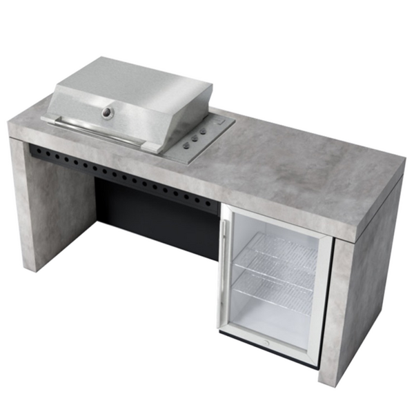 Artusi 1900mm Ascale Outdoor Kitchen with Cosmopolita Grey Cladding QAP19AS-CG