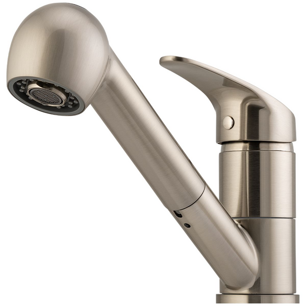 Oliveri London Pull Out Spray Mixer Tap Brushed Nickel LON580FBN-P