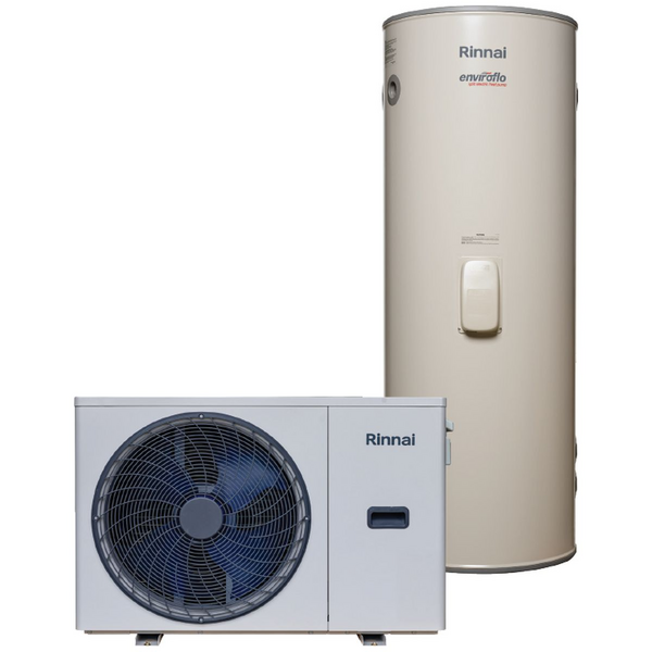 Rinnai Enviroflo S Split 7.0kW-315Ltr Electric Heat Pump Hot Water System KSHP315M24L70