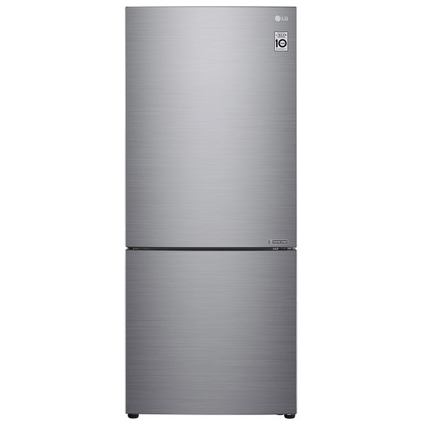 LG 420L Bottom Mount Fridge Stainless Steel GB-455PL