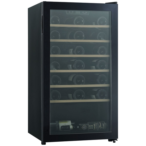 Cantina 34 Bottle Single Zone Freestanding Wine Cabinet Black CCWFS34B