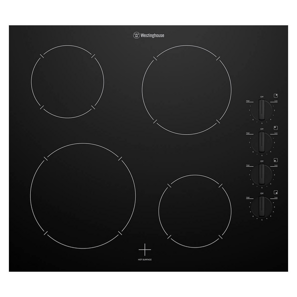 Westinghouse 60cm 4 Zone Ceramic Cooktop WHC642BE