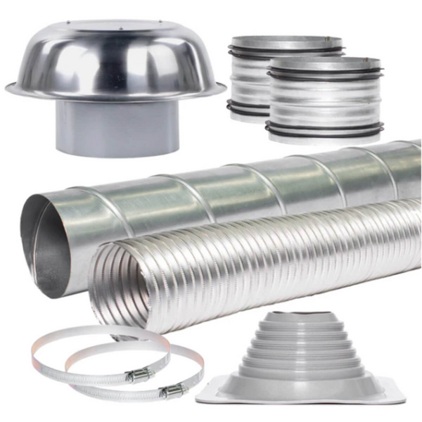 Sirius 200mm Metal Roof Ducting Kit EASYROOF200M