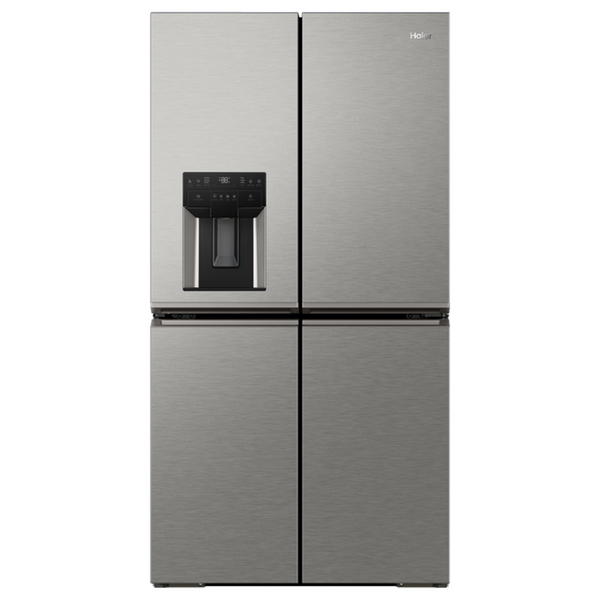 Haier 601L Quad Door Refrigerator with Ice and Water Dispenser Satina HRF680YZS