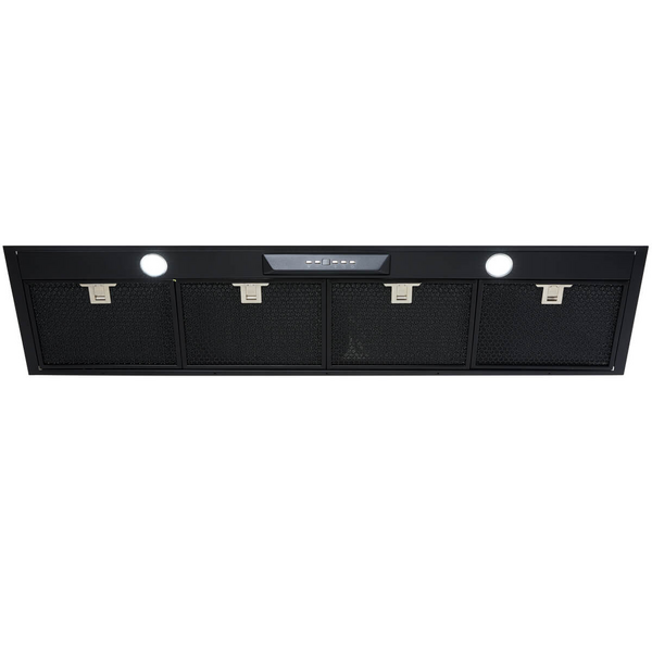 Schweigen 120cm Matte Black UnderMount Rangehood with ISO Drive SE Motor UM1170-12BSEPAK