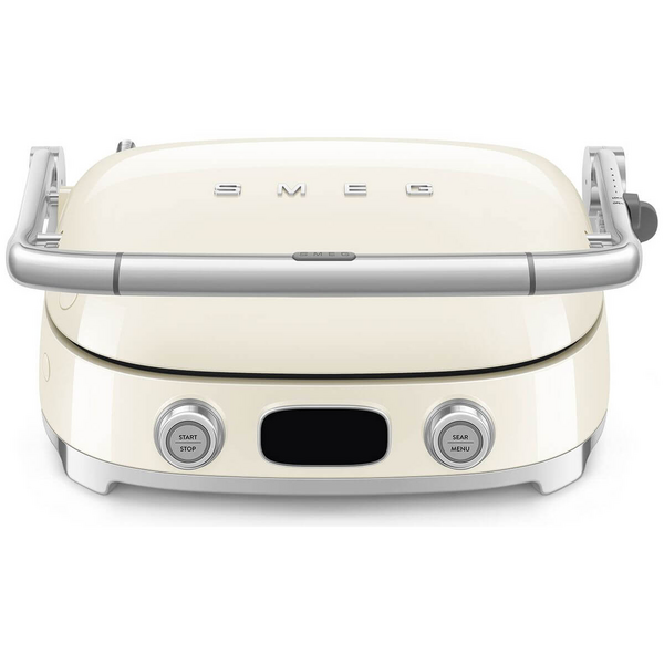 Smeg 50s Style Countertop Multifunctional Grill Cream MGF01CRAU