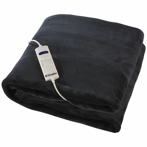 Dimplex Dream Easy Micro Fleece Heated Throw Charcoal DHDEHT