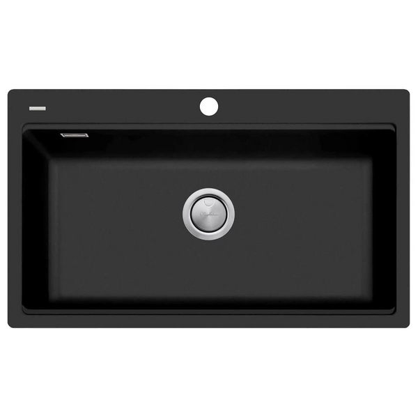 Oliveri Santorini Wokstation Single Bowl Topmount Sink Matte Black ST-MB1596-OF