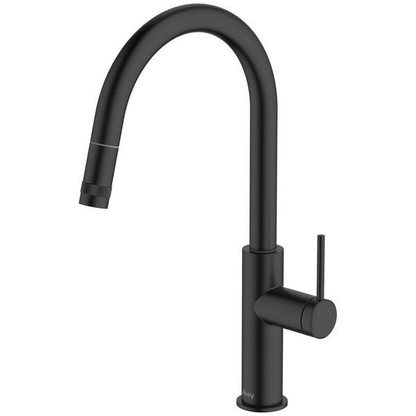 Abey Poco Pull Out Kitchen Mixer Tap Black 6K1-B-LF
