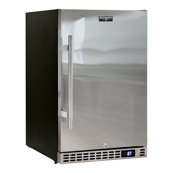 Schmick 105L Quiet Running Under Bench Bar Fridge Stainless Steel SK116SD