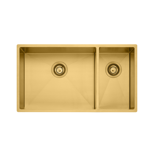 Oliveri Spectra 1 & 1/2 Bowl Brushed Gold Sink SB35AU