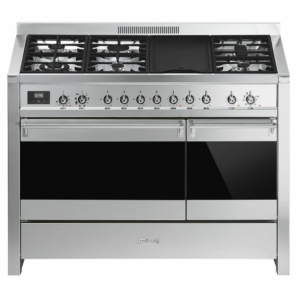 Smeg 120cm Classic Dual Fuel Stainless Steel Freestanding Oven A3AU-81