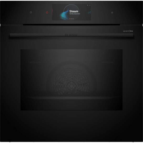 Bosch 60cm Series 8 Built-in Oven with Steam Function Black HSG958DB1A