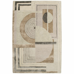 Cadrys Retro Design 2 Silver 160x230 Rug RETD2SIL1
